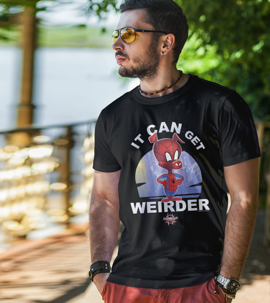 Marvel Spider-Man Into The Spider-Verse Spider-Ham It Can Get Weirder T-Shirt