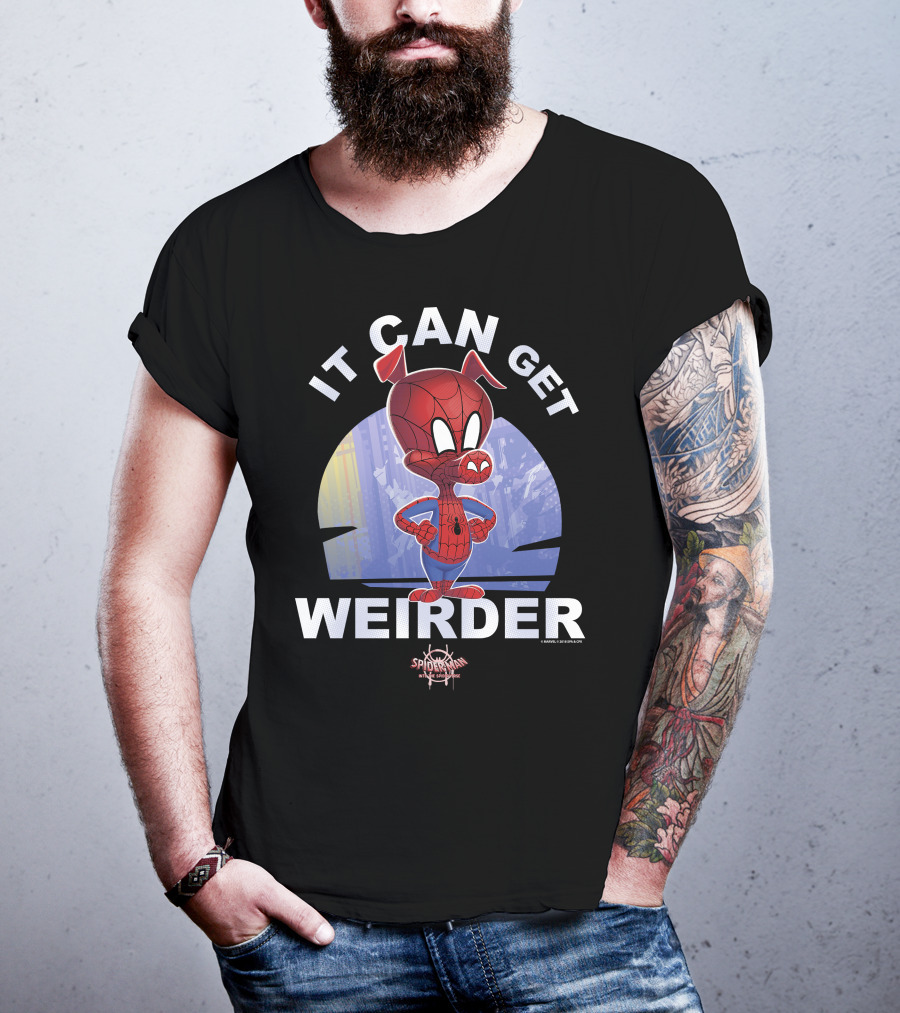 Marvel Spider-Man Into The Spider-Verse Spider-Ham It Can Get Weirder T-Shirt