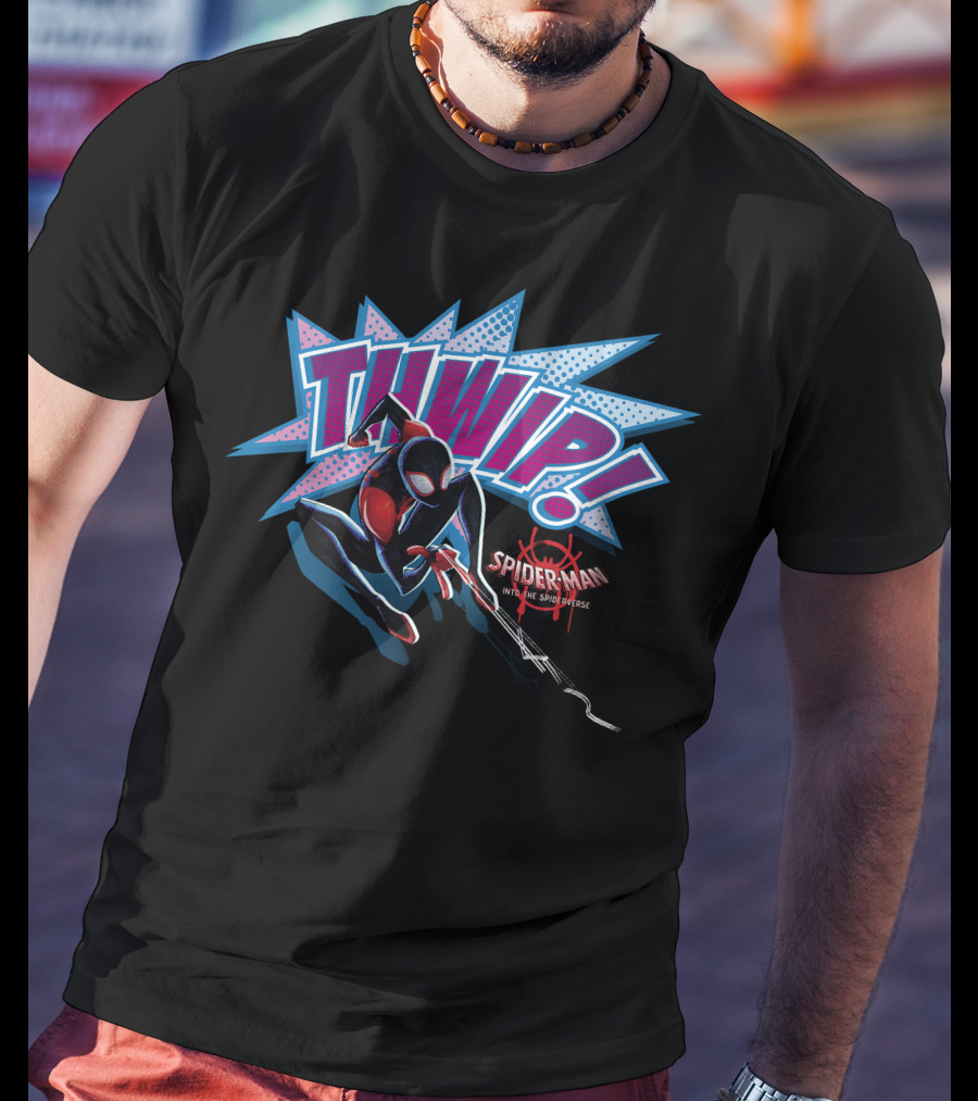 Marvel Spider-Man Into The Spider-Verse Thwip Action T-Shirt