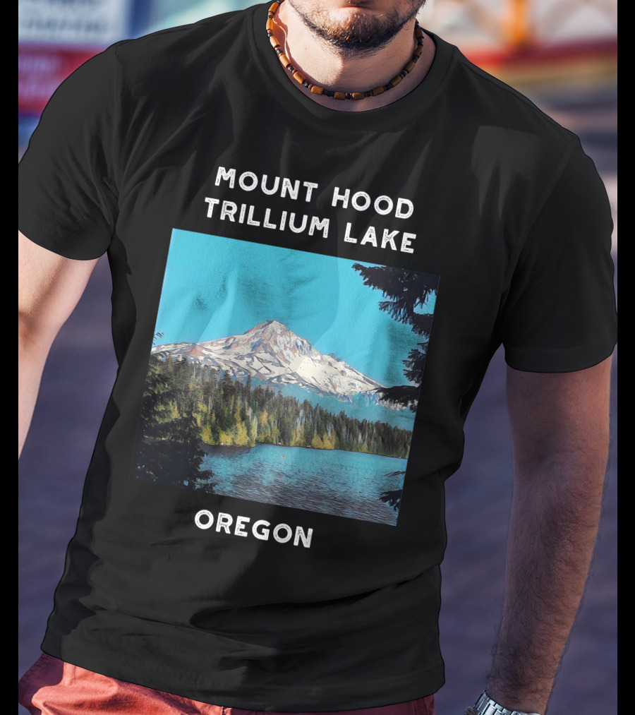 Mount Hood Trillium Lake Oregon T-Shirt