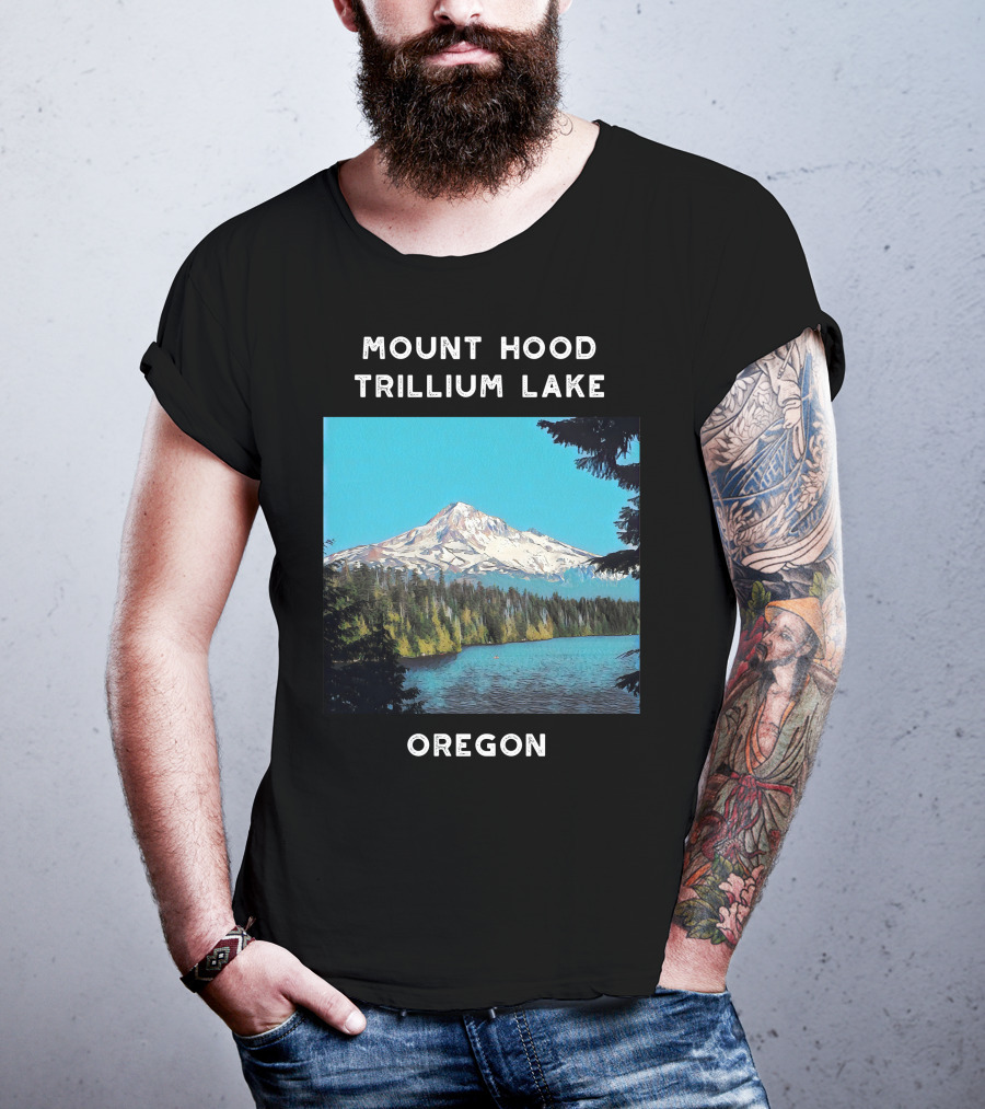 Mount Hood Trillium Lake Oregon T-Shirt