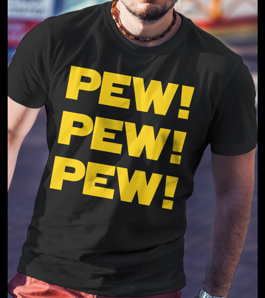 Star Nerd Geek Wars Space Pew Pew Pew Pew Pew Pew T-Shirt