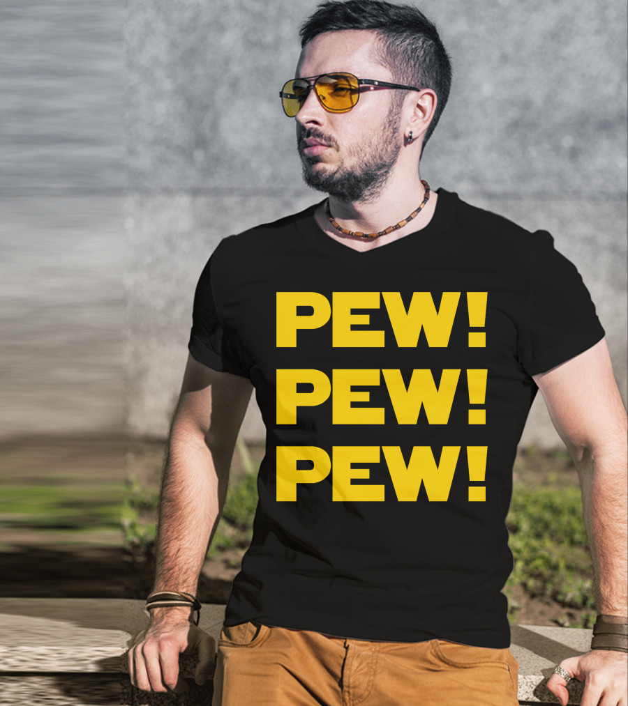 Star Nerd Geek Wars Space Pew Pew Pew Pew Pew Pew T-Shirt