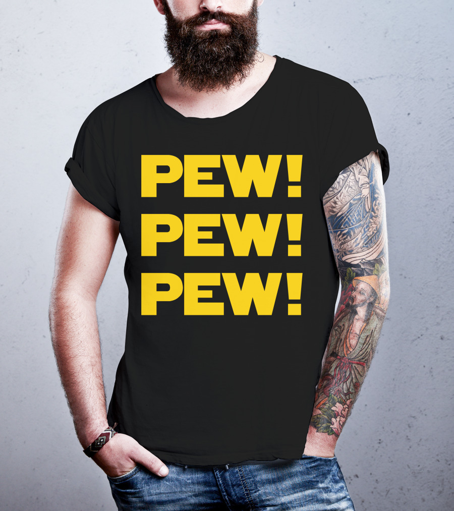 Star Nerd Geek Wars Space Pew Pew Pew Pew Pew Pew T-Shirt