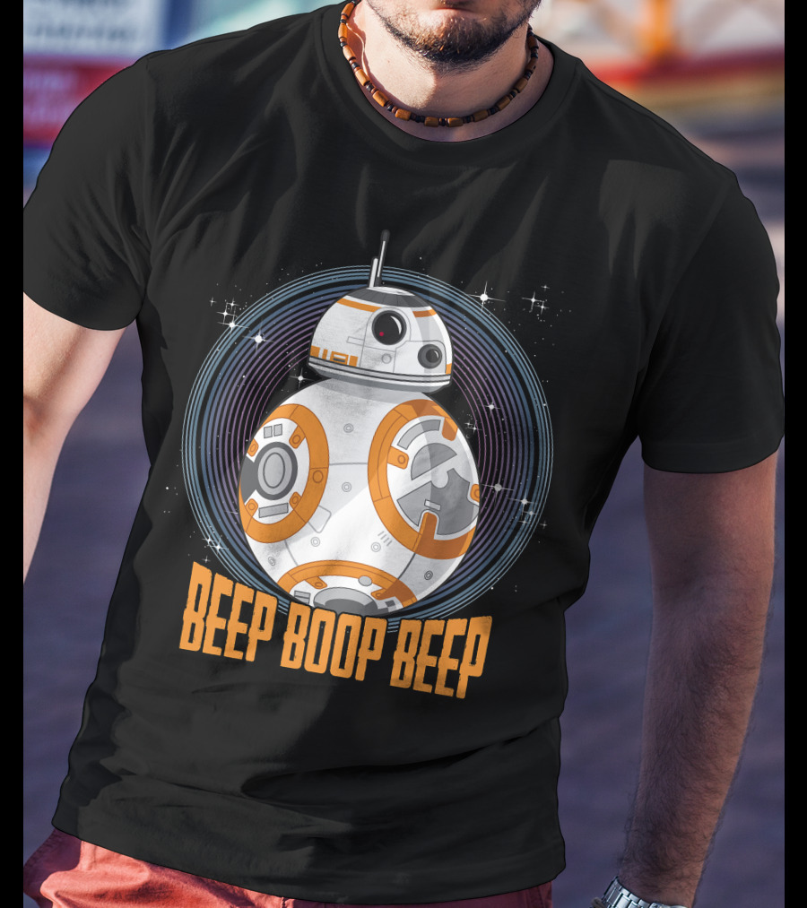 Star Wars BB-8 Beep Boop Beep Circle T-Shirt