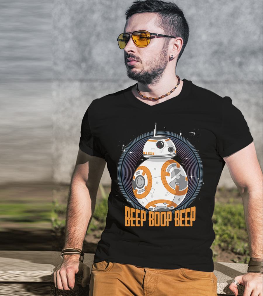 Star Wars BB-8 Beep Boop Beep Circle T-Shirt