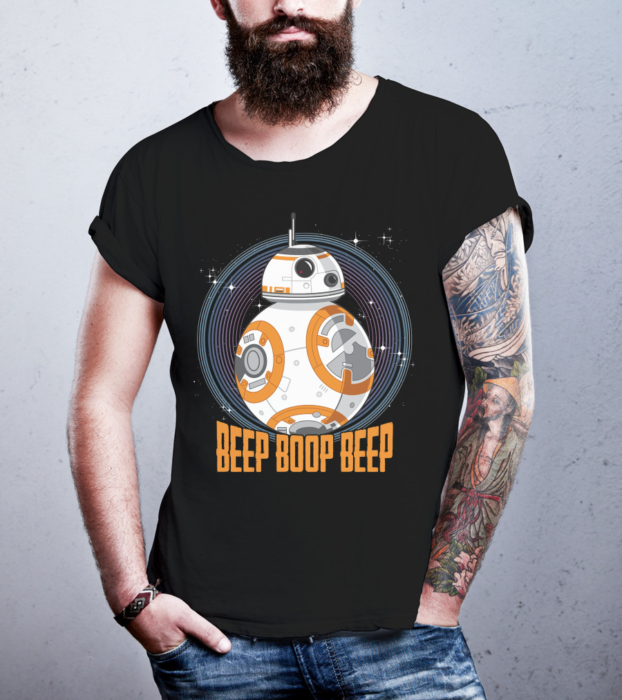 Star Wars BB-8 Beep Boop Beep Circle T-Shirt