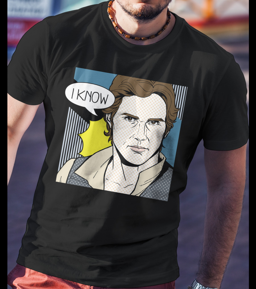 Star Wars Han Solo I Know Pop Art Retro Couples Fan Favorite T-Shirt
