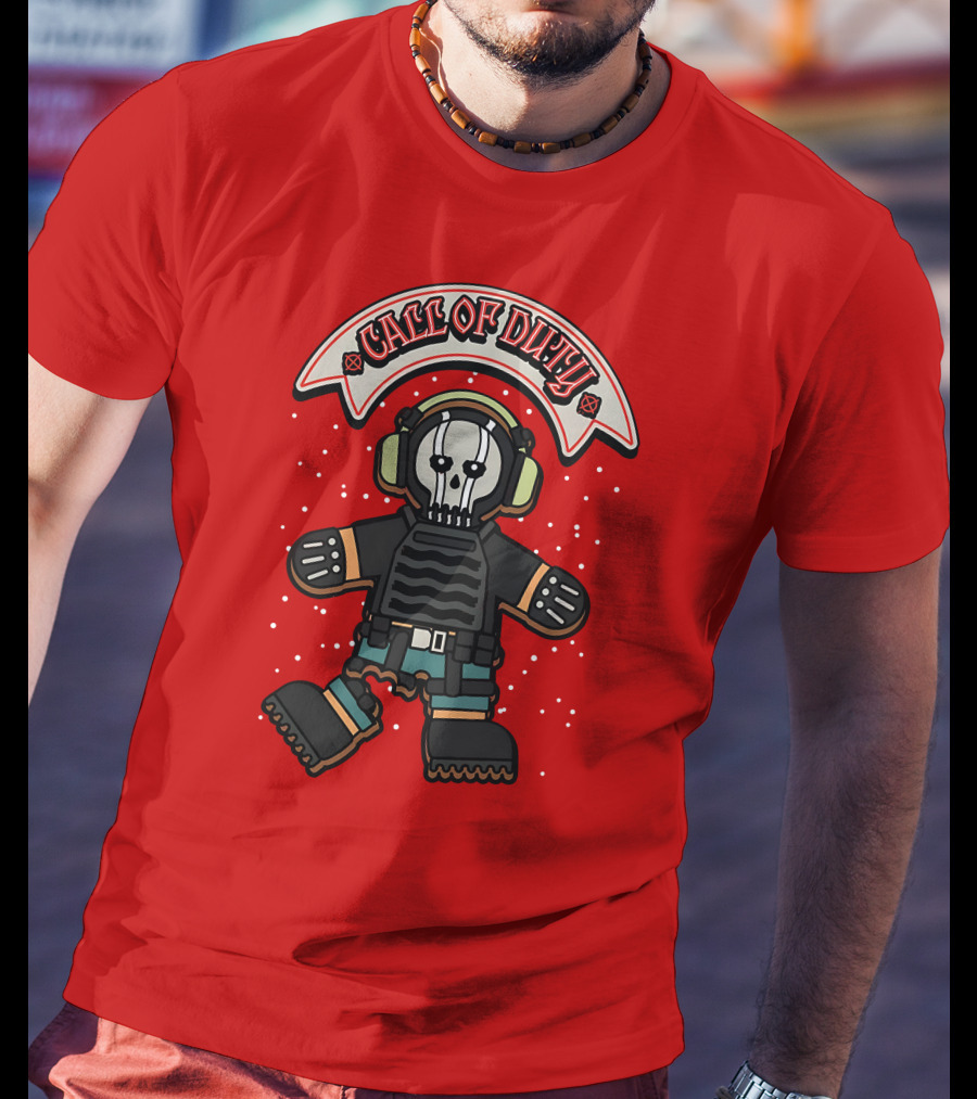 Call Of Duty Soldier Skull Headset T-Shirt