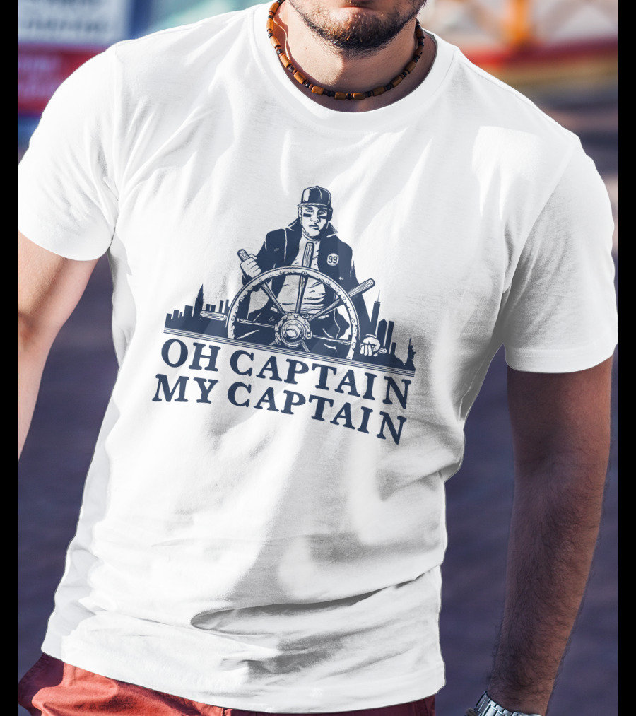 Oh Captain My Captain Steering The Cityscape 99 T-Shirt