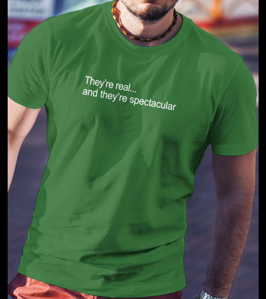 They're Real And They're Spectacular Seinfeld Quote Elaine Benes Fun Retro Phrase T-Shirt
