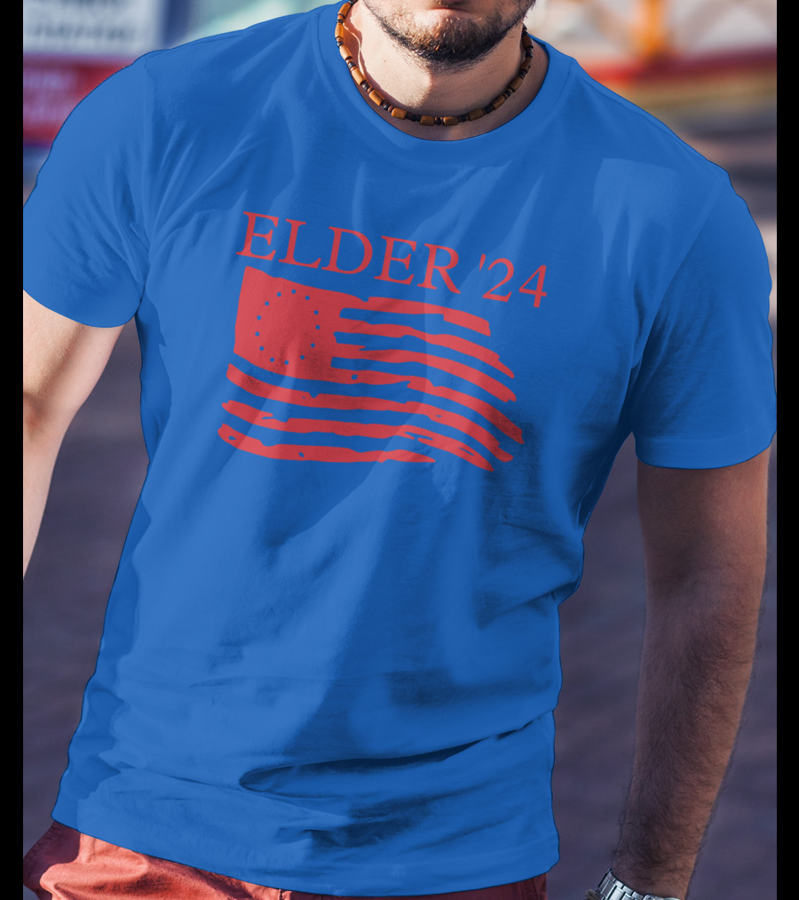 Elder 24 We're Got A Country To Save Larry Elder American Flag T-Shirt