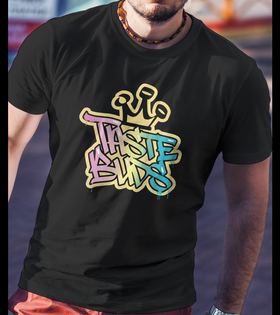 Taste Buds Graffiti Crown Colors T-Shirt
