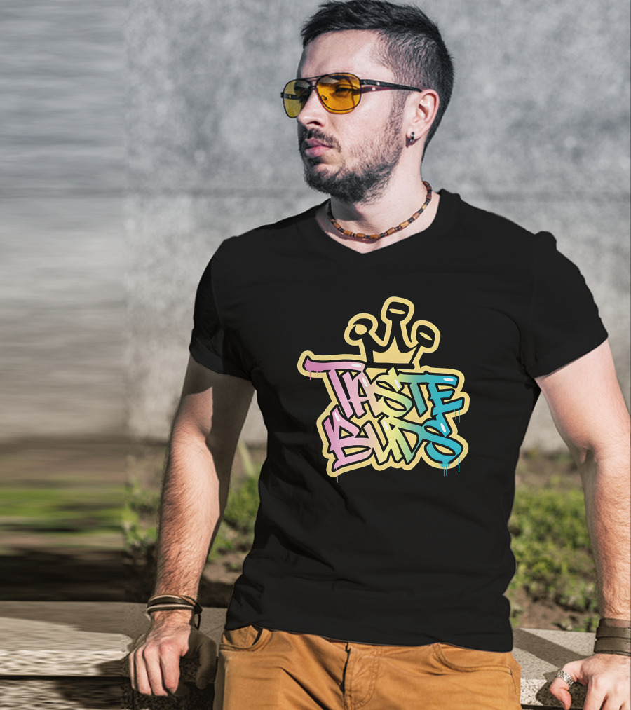 Taste Buds Graffiti Crown Colors T-Shirt