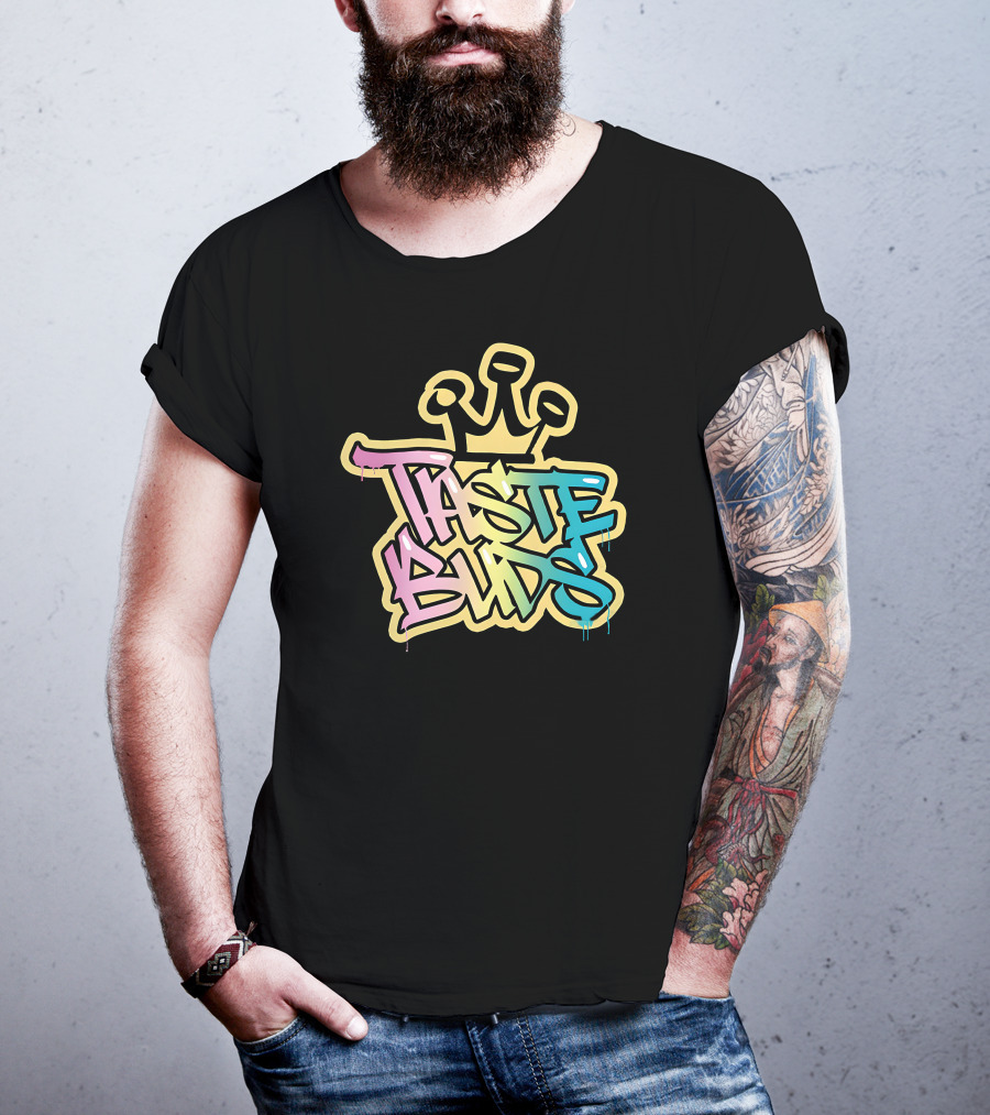 Taste Buds Graffiti Crown Colors T-Shirt