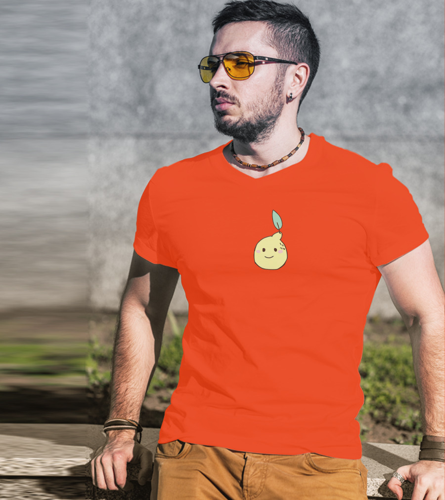 Cavetown Lemon Boy Robbie Leaf Happy Face T-Shirt