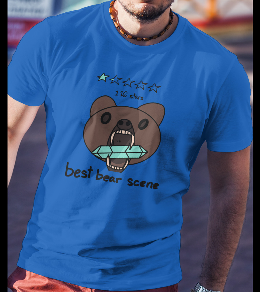 1.16 Stars Best Bear Scene Crystal Bonfire Merch T-Shirt