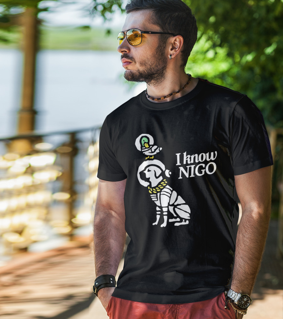 I Know Nigo Merch Lakeshow And Delta Iconic Dog With Parrot T-Shirt
