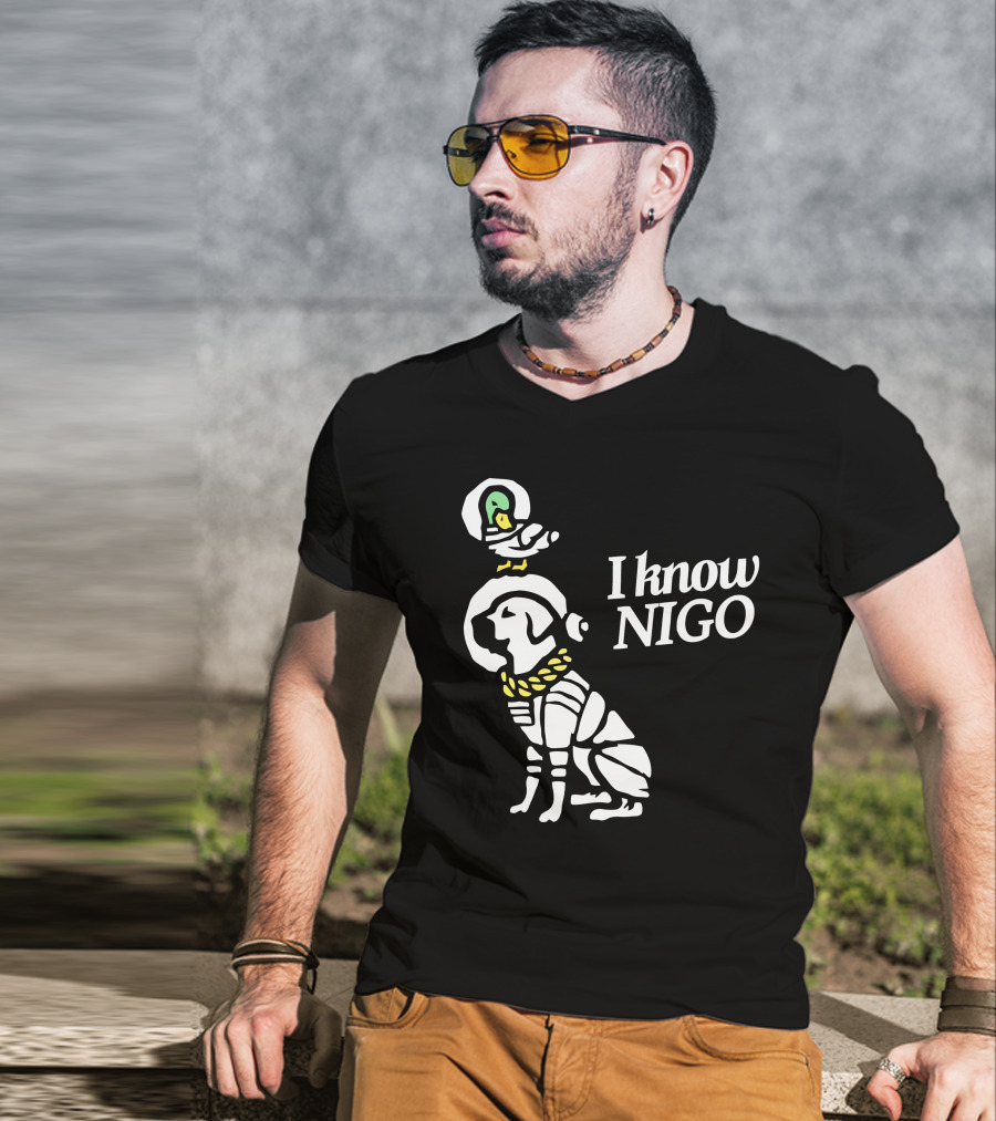 I Know Nigo Merch Lakeshow And Delta Iconic Dog With Parrot T-Shirt
