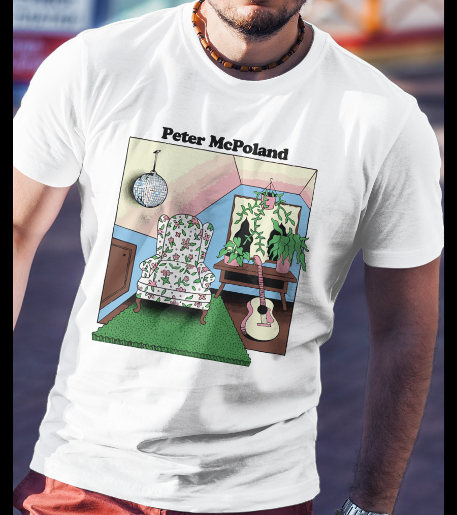 Peter McPoland Room With Chair Guitar And Plant T-Shirt
