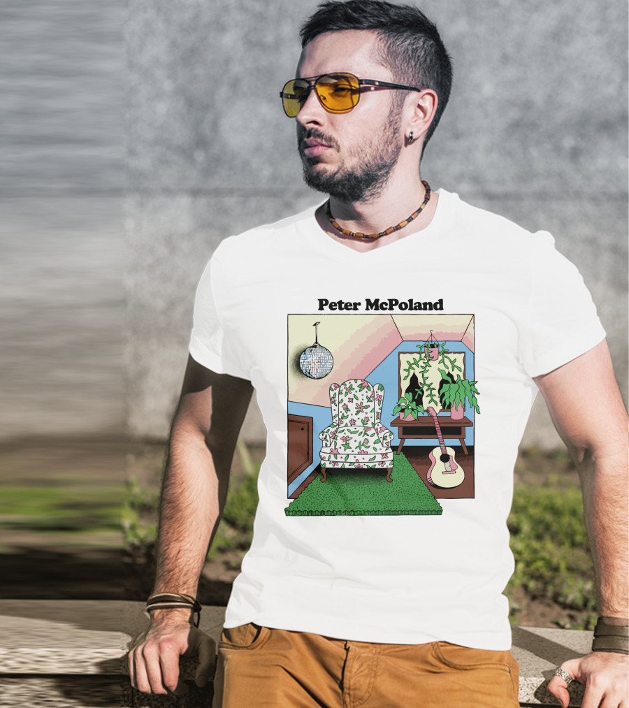 Peter McPoland Room With Chair Guitar And Plant T-Shirt