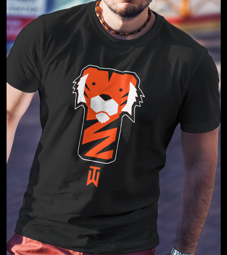 Tiger Woods Merch Tiger Woods Tiger Head Emblem TW T-Shirt