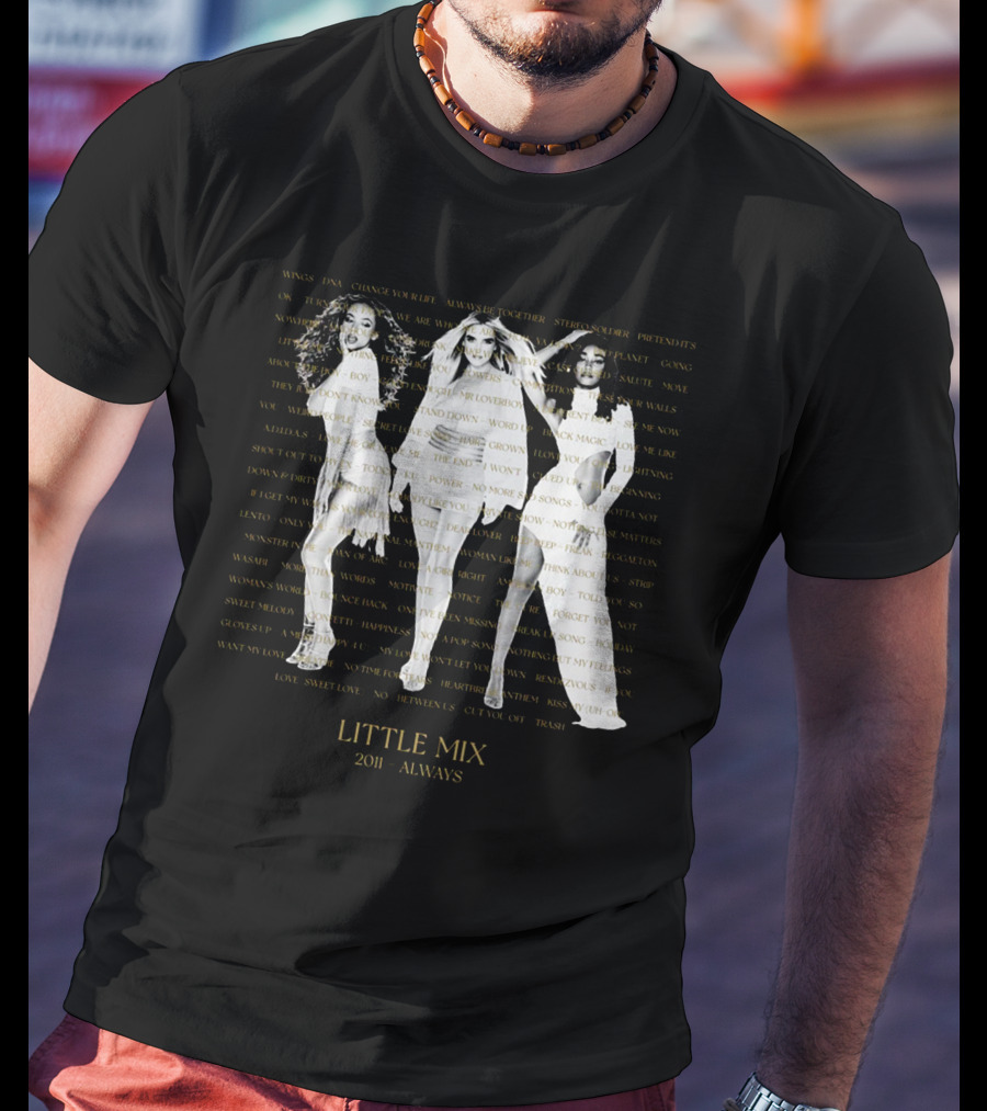 Little Mix 2011 Always Wings DNA Change Your Life Move Together Story Silver Lining T-Shirt
