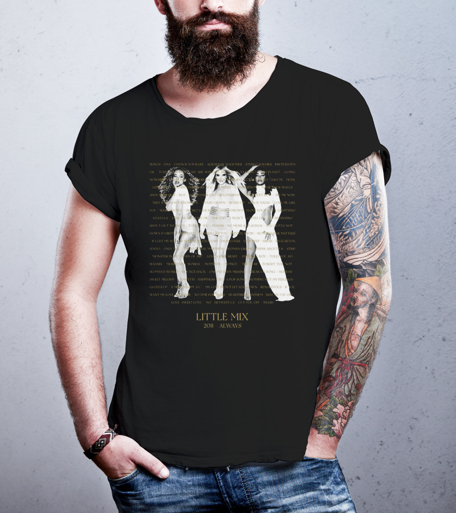 Little Mix 2011 Always Wings DNA Change Your Life Move Together Story Silver Lining T-Shirt