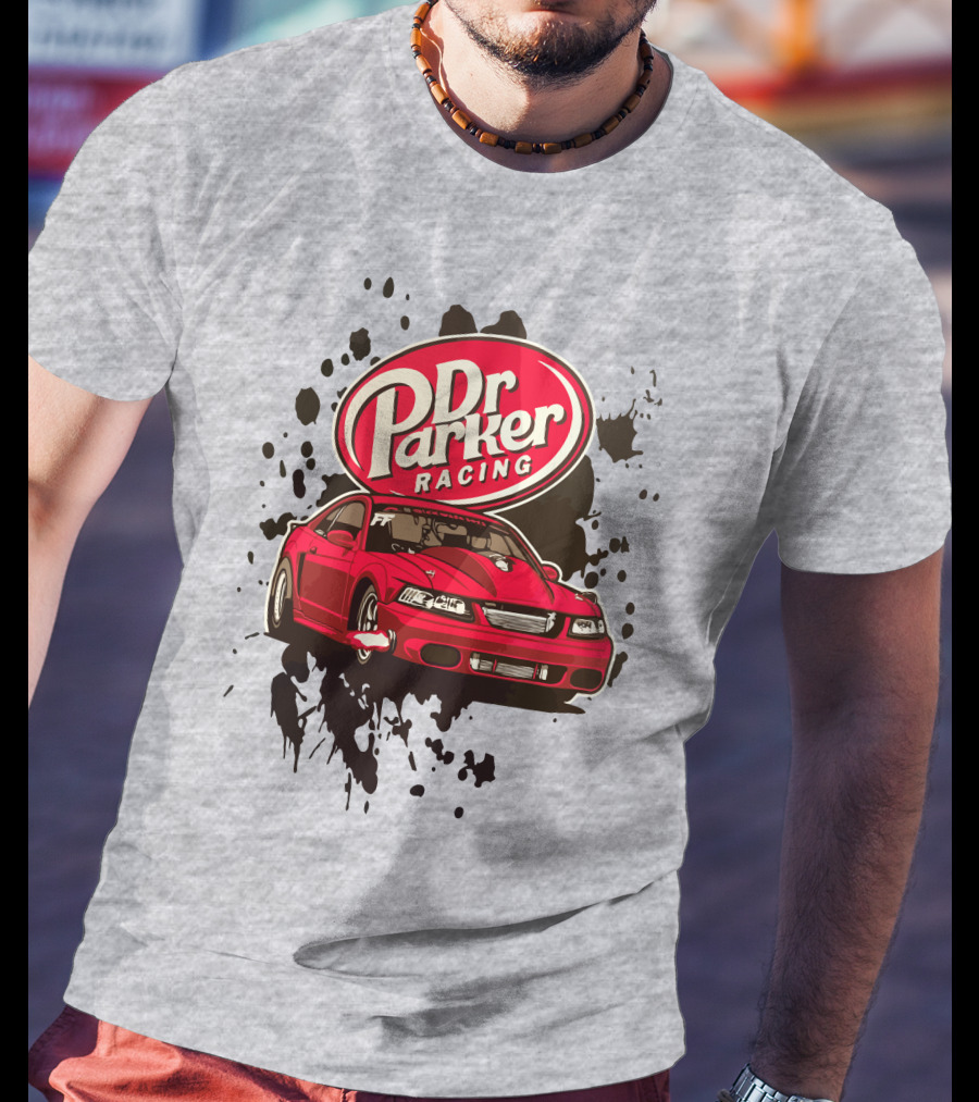 Dr Parker Racing Cleetus McFarland Merch Red Car T-Shirt