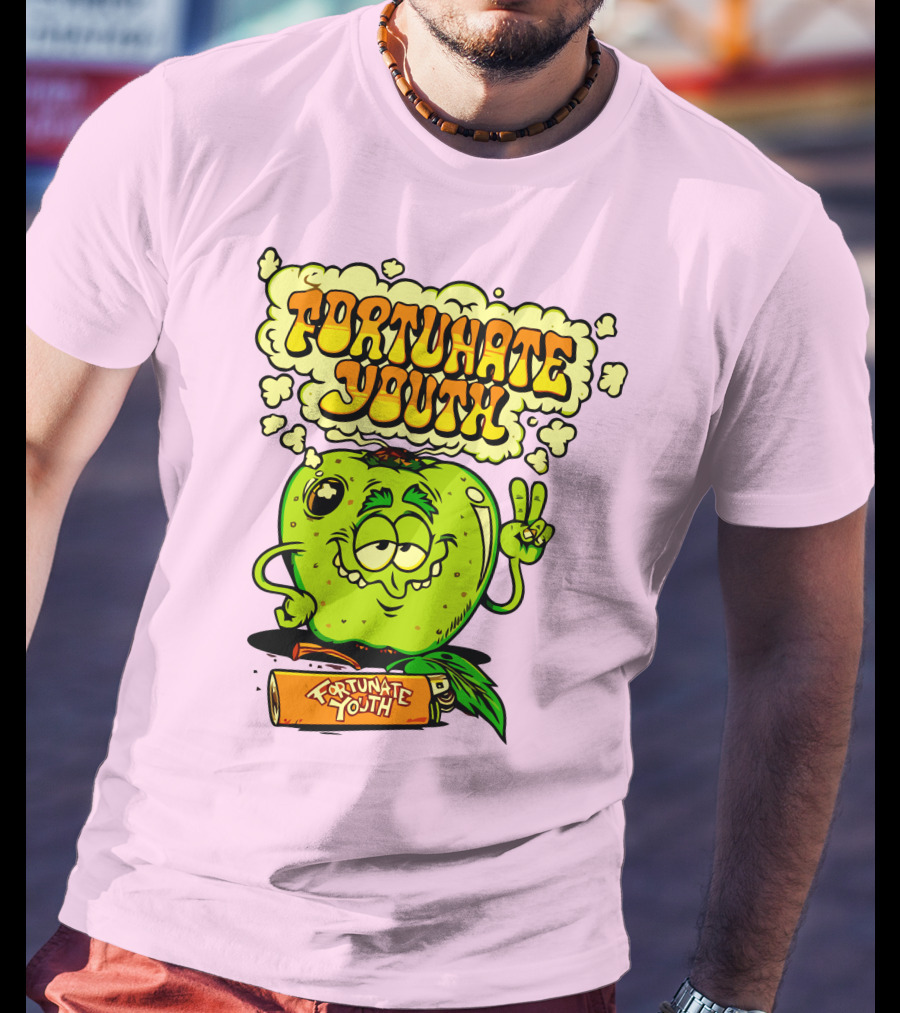 Fortunate Youth Merch Apple Smoking Peace Hand T-Shirt