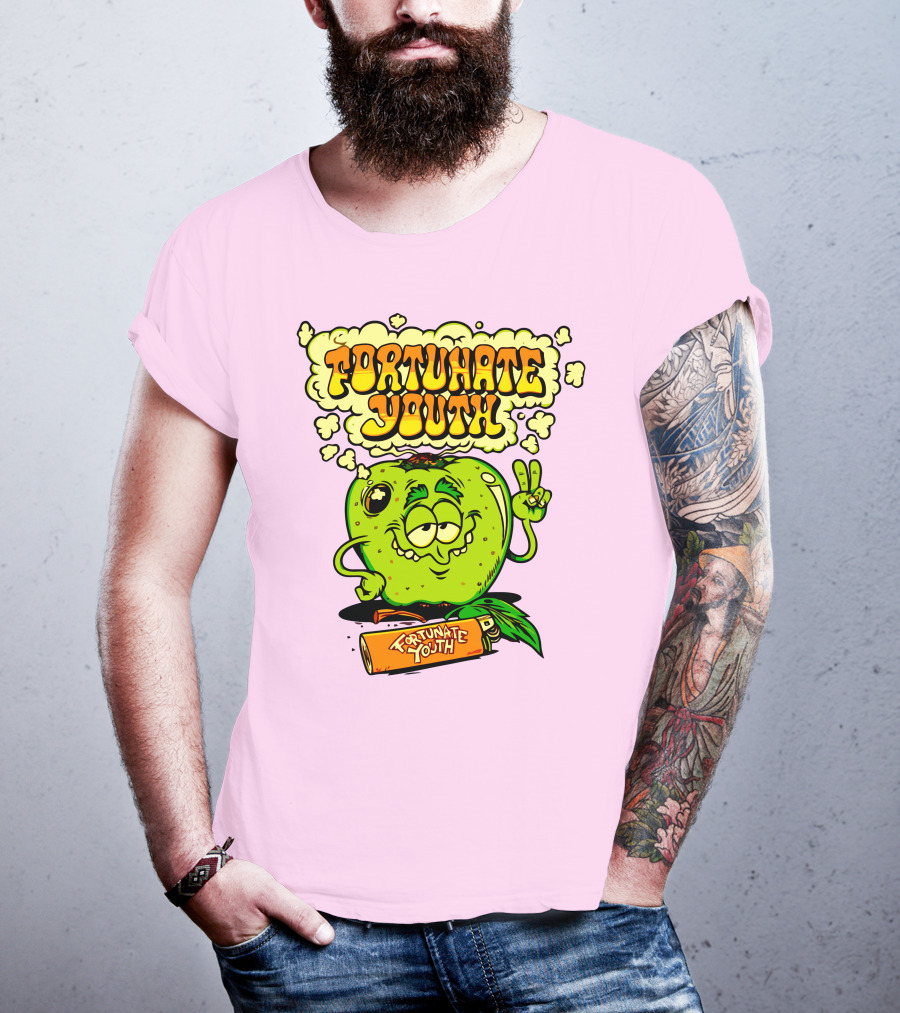 Fortunate Youth Merch Apple Smoking Peace Hand T-Shirt
