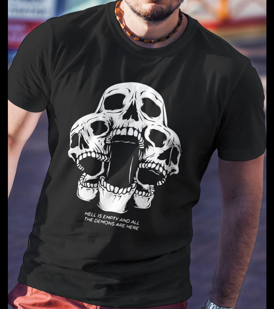 Kai Wachi Merch Skull Team Hell Is Empty And All The Demons Are Here T-Shirt