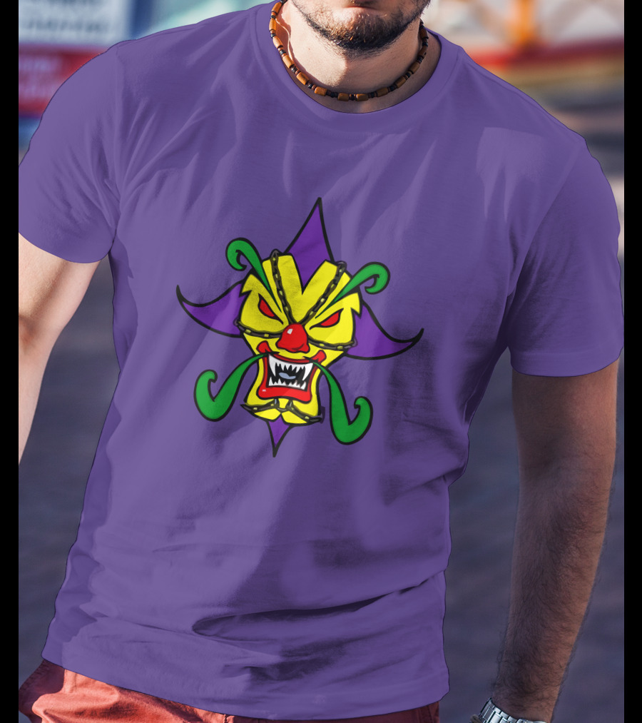 Psychopathic Merch Missing Link Found Joker's Card Mask Face Psychopathic Records Juggalo Merchandise T-Shirt