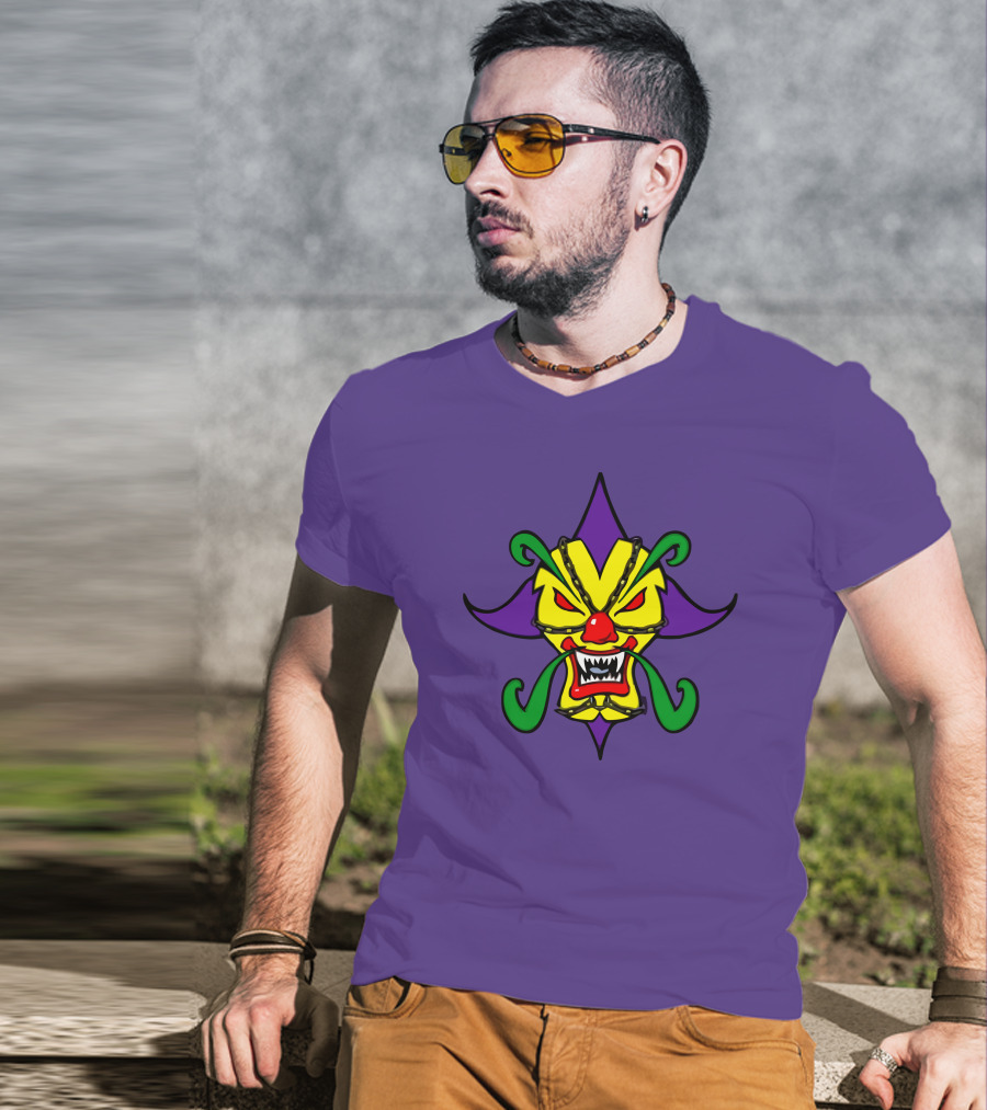 Psychopathic Merch Missing Link Found Joker's Card Mask Face Psychopathic Records Juggalo Merchandise T-Shirt