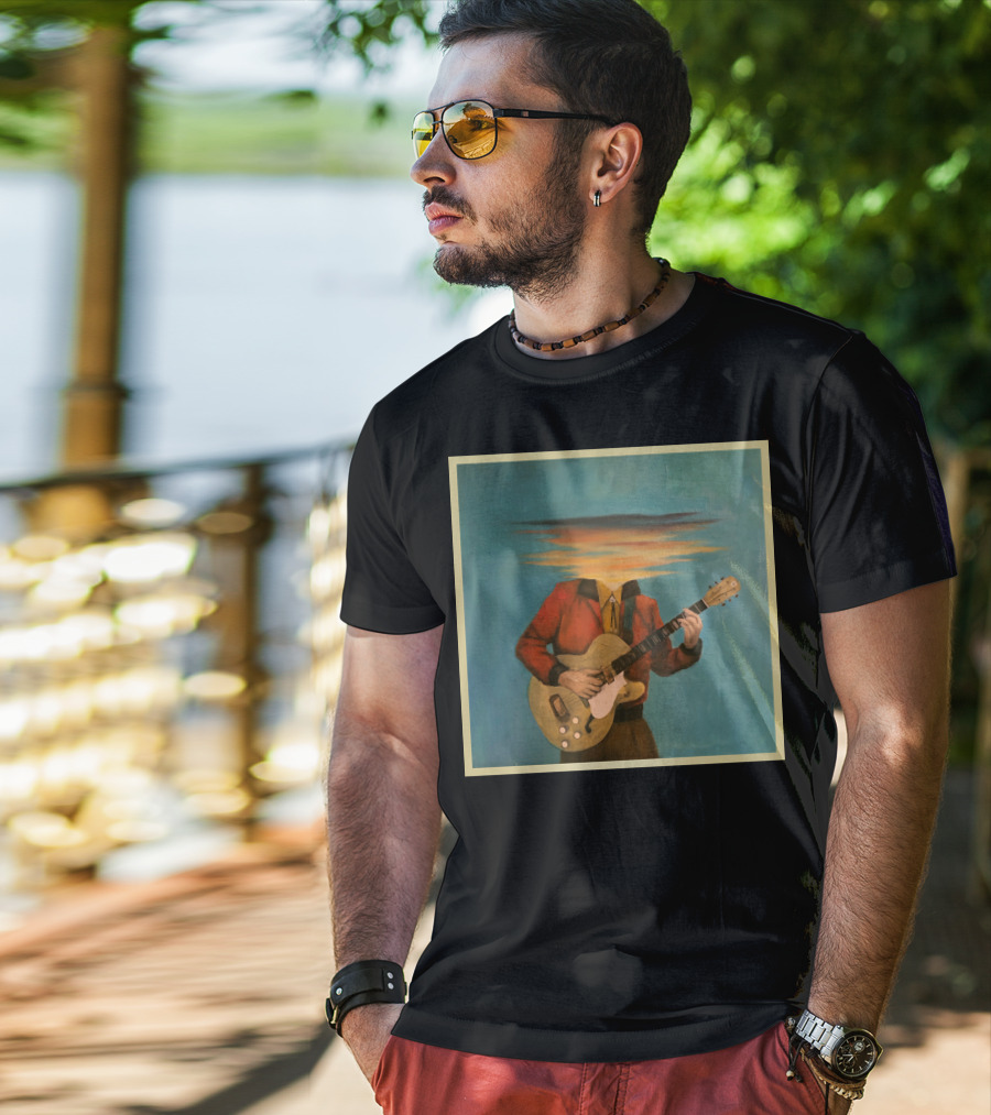 Lord Huron Long Lost Guitarist Surreal Sky Head T-Shirt