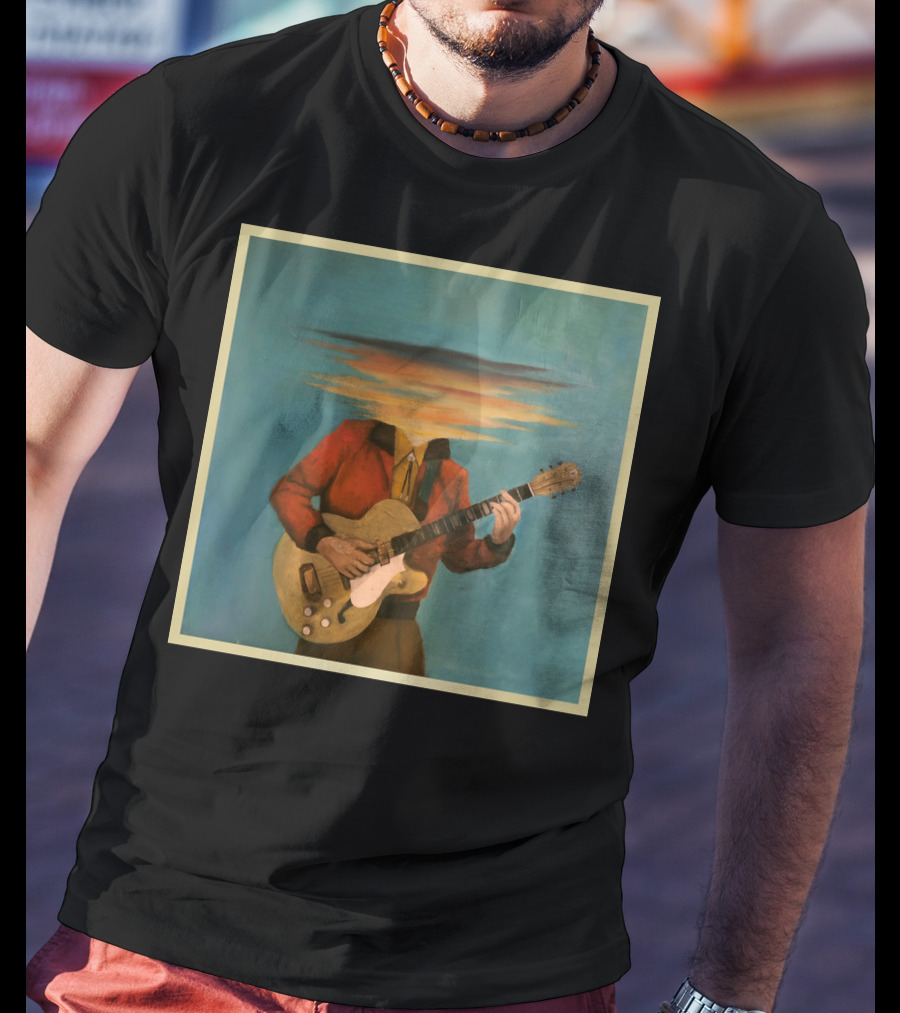 Lord Huron Long Lost Guitarist Surreal Sky Head T-Shirt