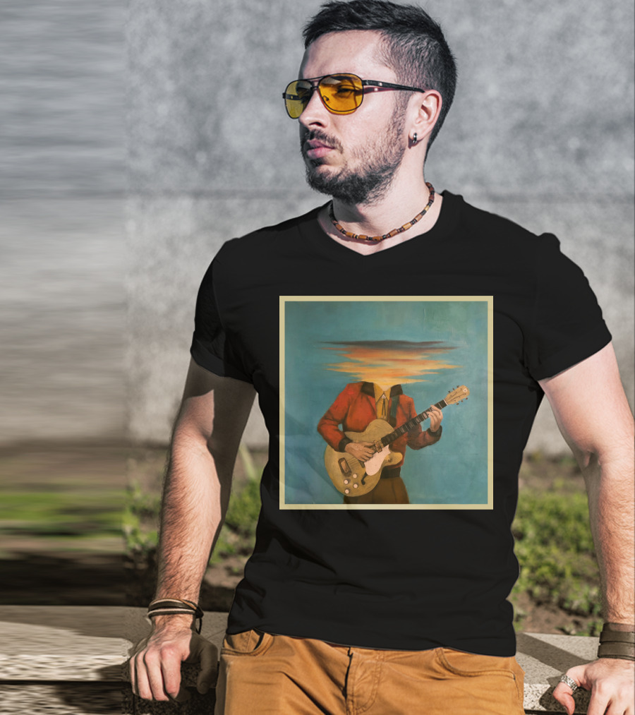 Lord Huron Long Lost Guitarist Surreal Sky Head T-Shirt