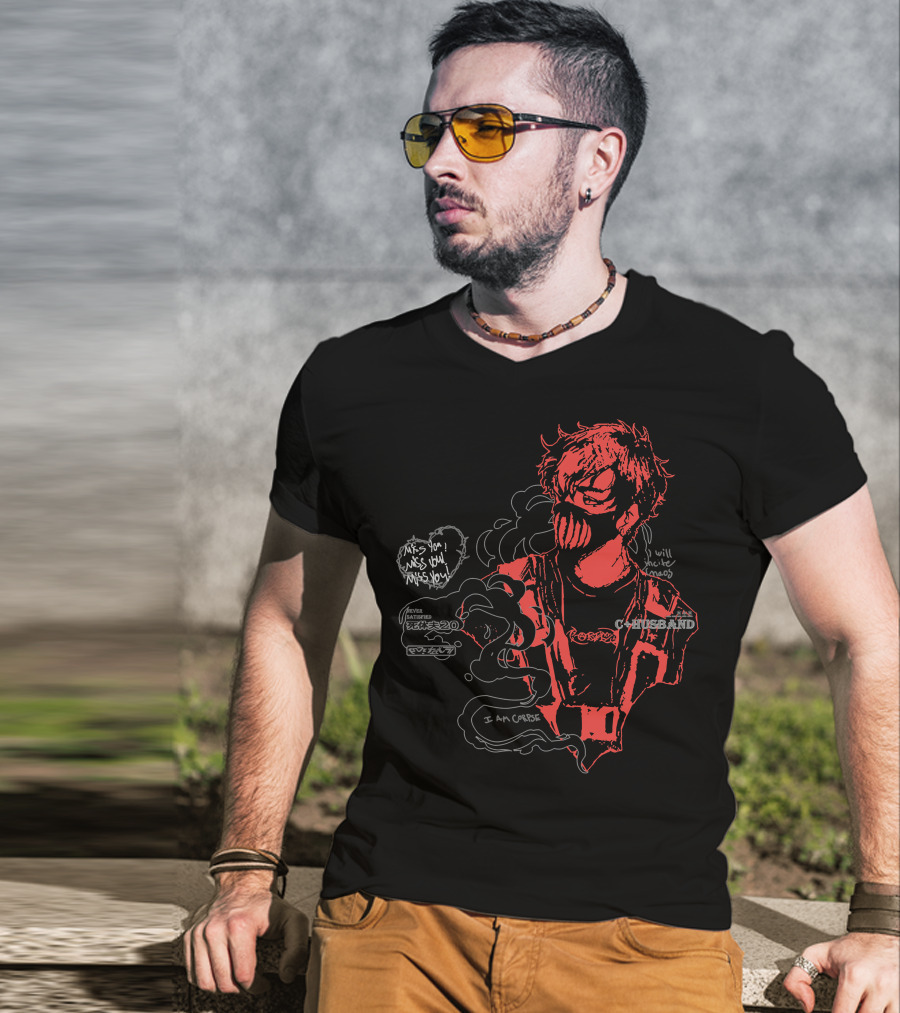 Corpse Husband I Am Corpse Miss You Will Under Ghost T-Shirt