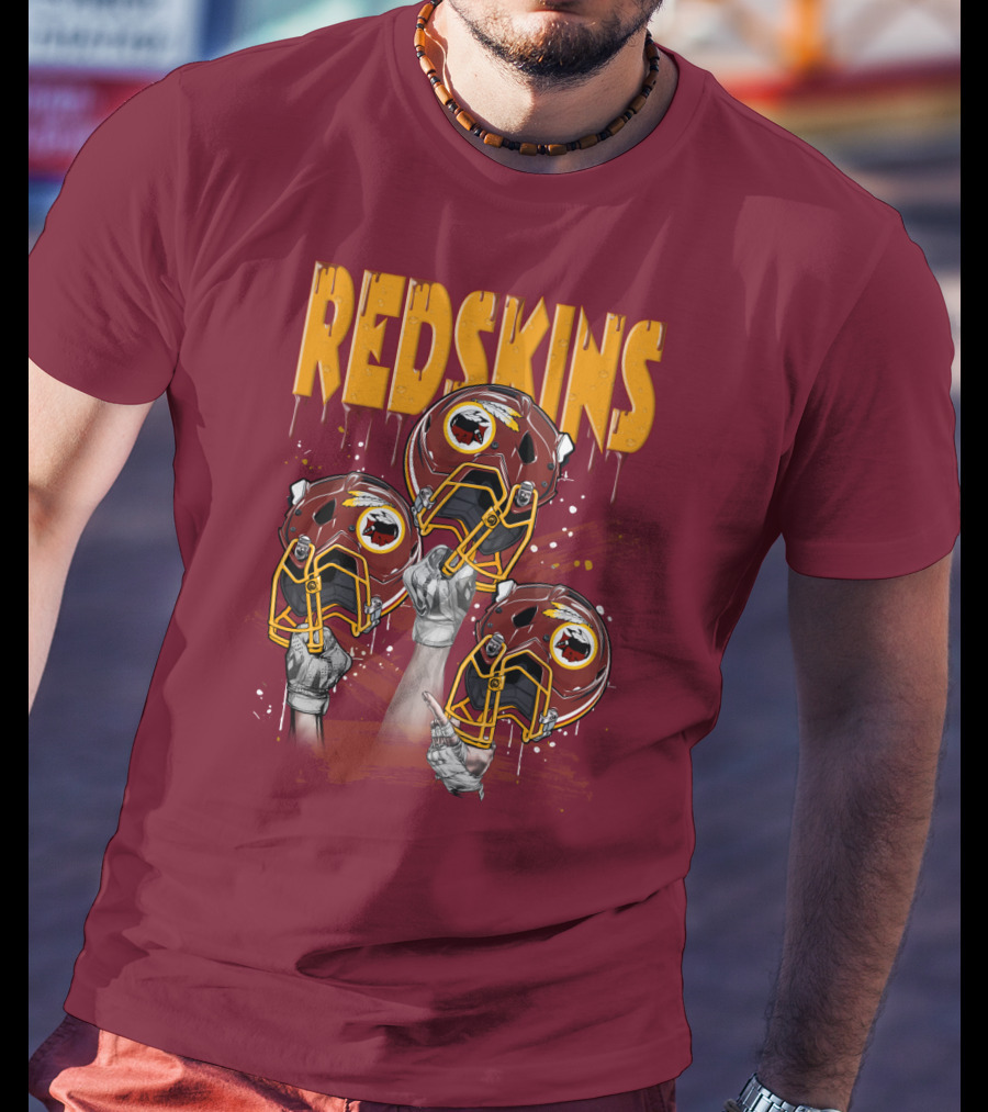 Redskins Helmets And Raised Fists T-Shirt