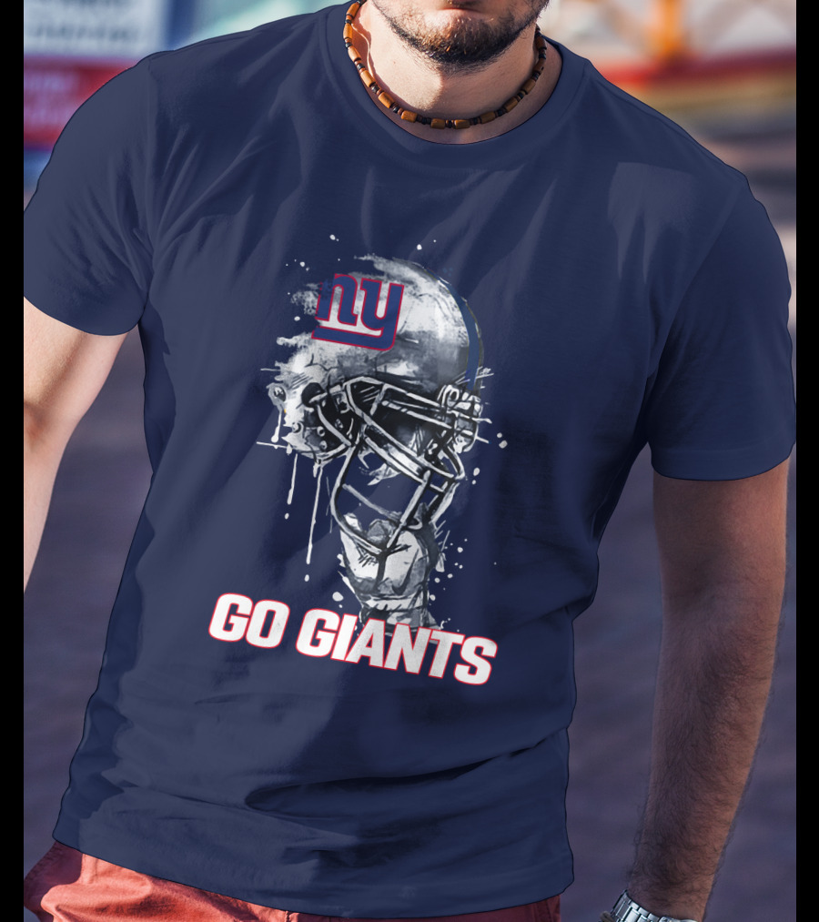 Ny Giants Football Helmet Go Giants T-Shirt