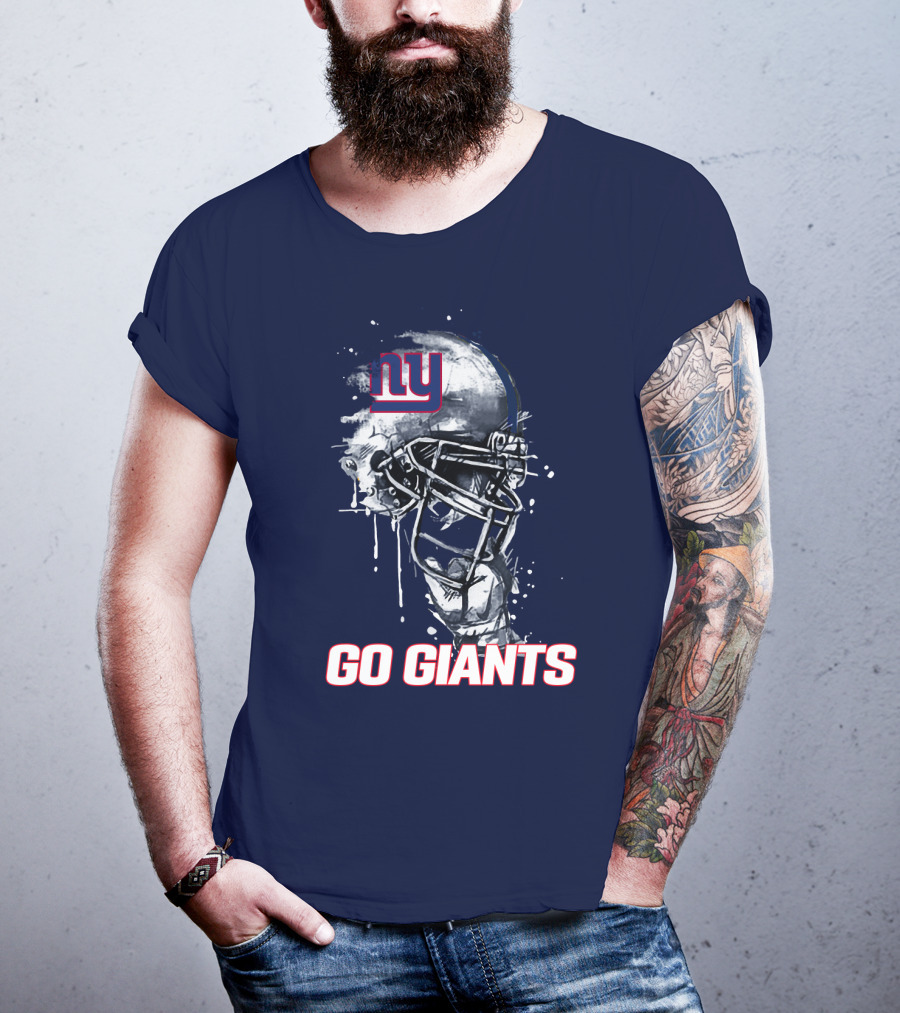 Ny Giants Football Helmet Go Giants T-Shirt
