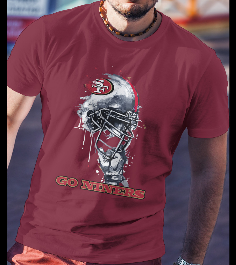 Go Niners Sf Football Helmet T-Shirt