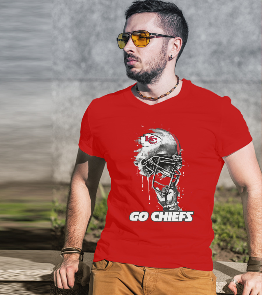Go Chiefs Kc Helmet T-Shirt