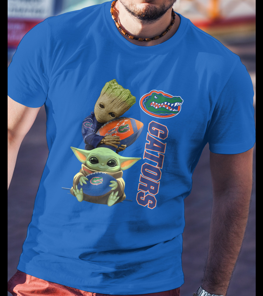 Gators Football Baby Alien And Tree Creature T-Shirt