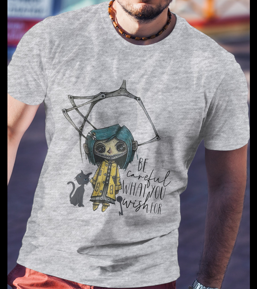 Be Careful What You Wish For Doll With Cat T-Shirt