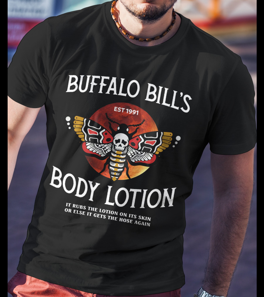 Buffalo Bill's Body Lotion EST 1991 Silence Lambs Halloween T-Shirt
