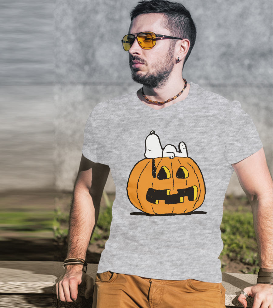 Snoopy Halloween Pumpkin Peanuts T-Shirt