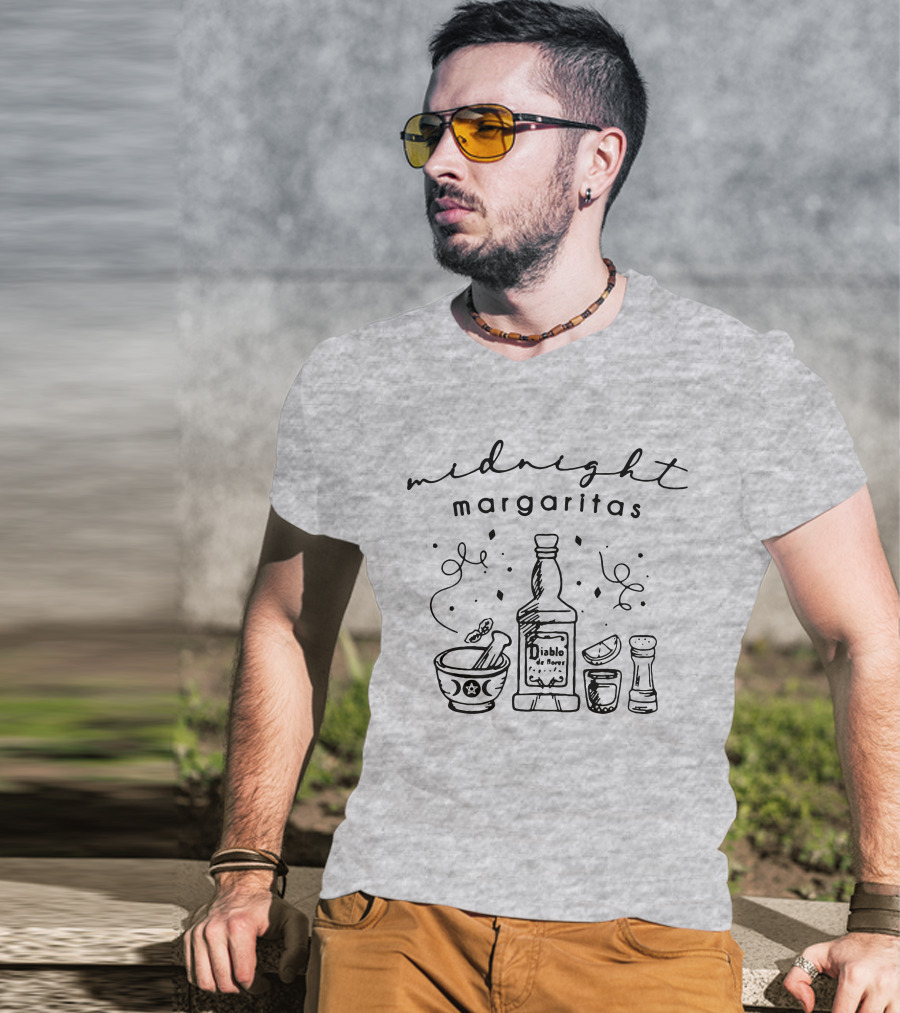 Midnight Margaritas Society Diablo Tequila Practical Magic Halloween Drinking Gift T-Shirt