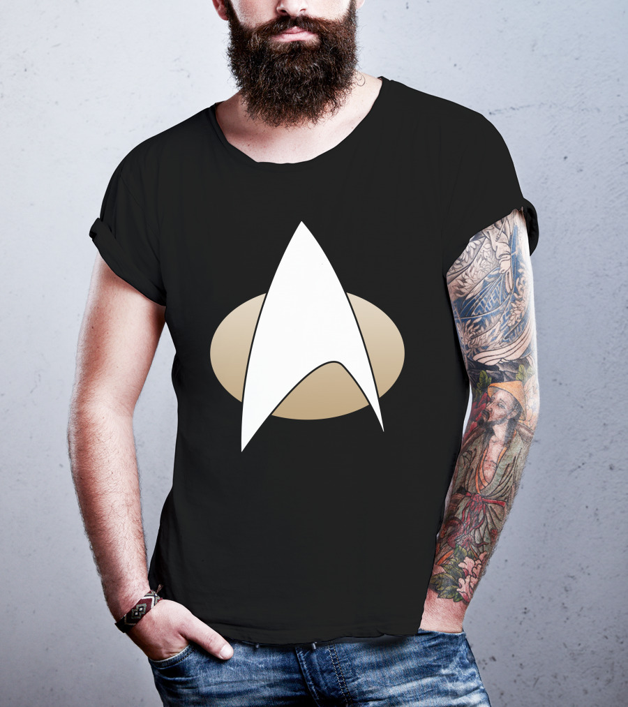 Star Trek Command Red Paneled Uniform Badge Insignia T-Shirt