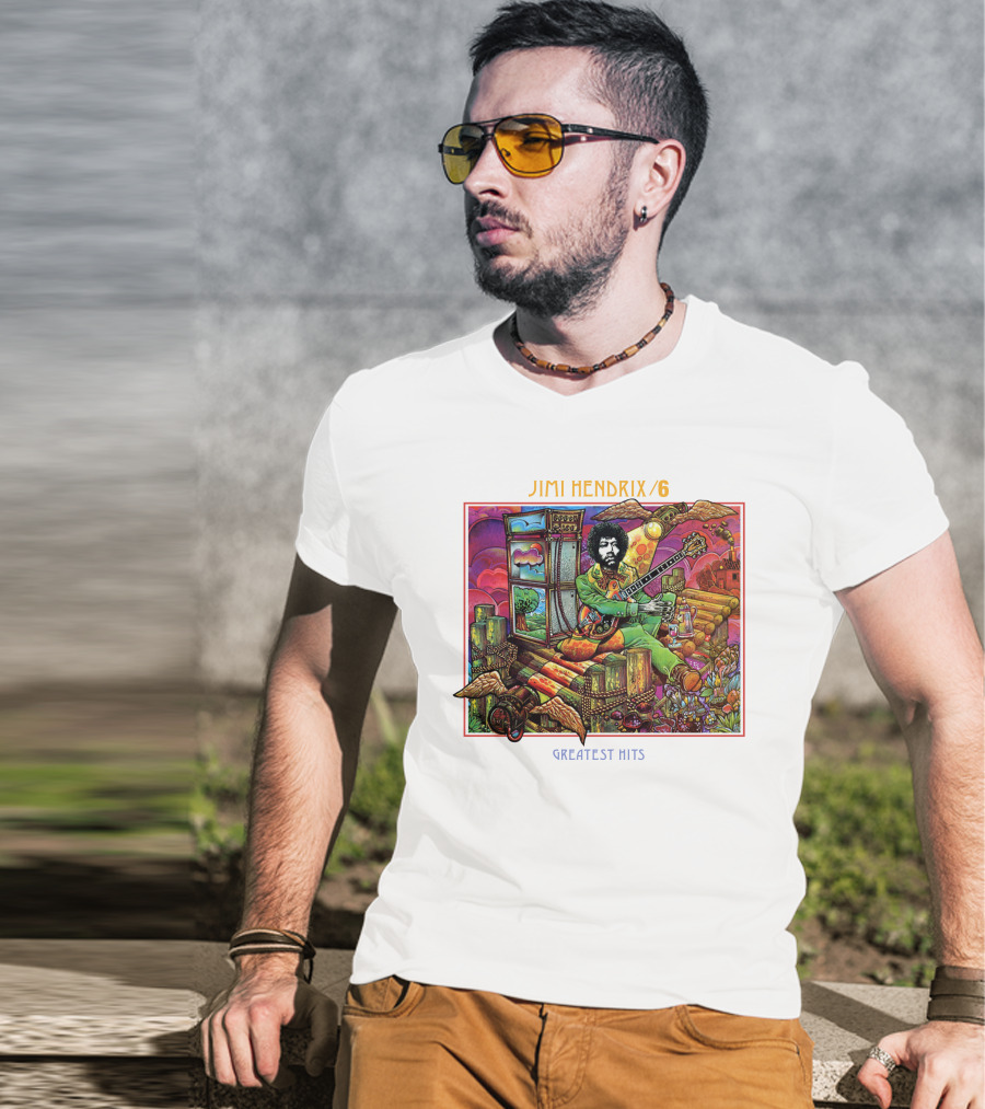 Jimi Hendrix Greatest Hits 6 T-Shirt